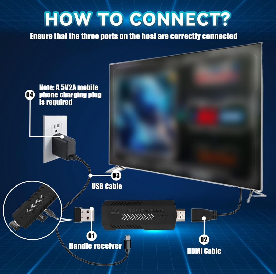 Consola Retro con 2 mandos